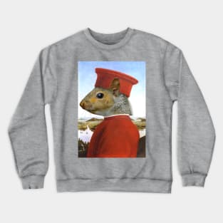 Portrait of a Squirrel as Federico da Montefeltro - Pet Gift Crewneck Sweatshirt